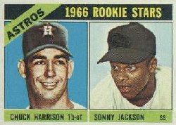 1966 Topps Baseball Cards      244     Rookie Stars-Chuck Harrison RC-Sonny Jackson